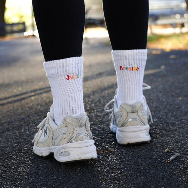 3 Pairs Non-Slip Sports Grip Embroidered Pilates Socks Test Sample